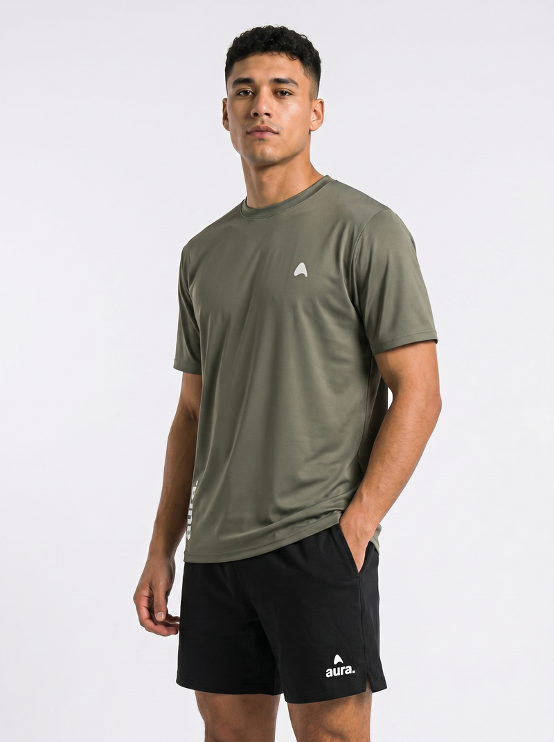 T-Shirt Performance Aura - Khaki
